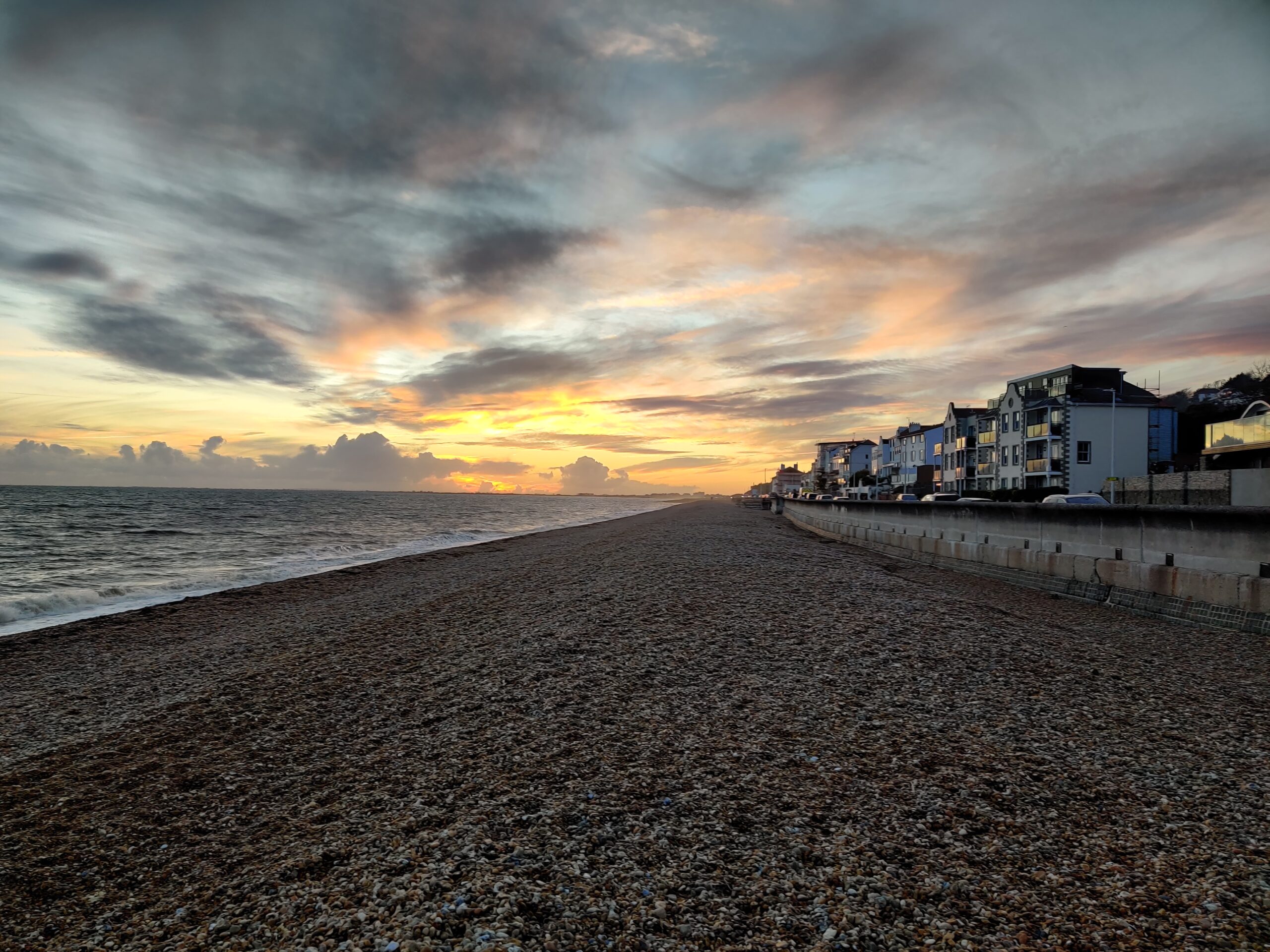 Sandgate beach looking west