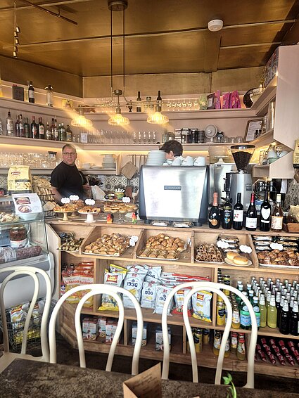 Inside Natalina's Deli, Sandgate