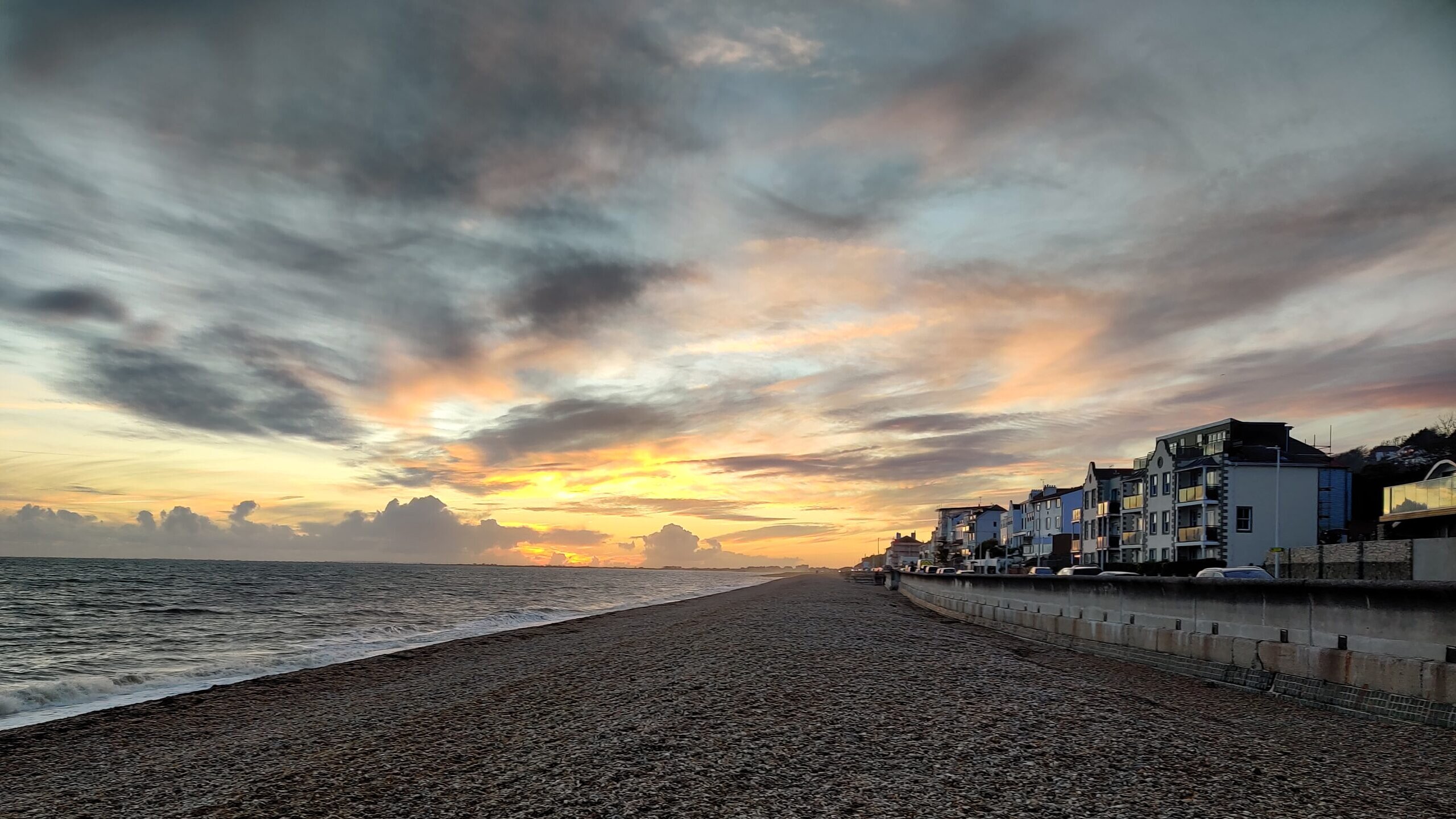Sandgate beach looking west