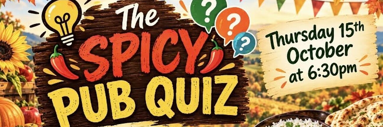 Spicy pub quiz poster for the Royal Norfolk Hotel