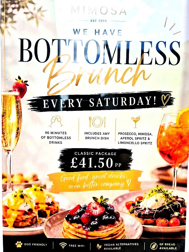 Bottomless brunch at Mimosa