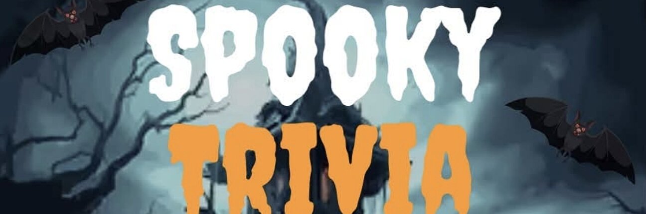 Spooky trivia quiz poster at The Golden Arrow