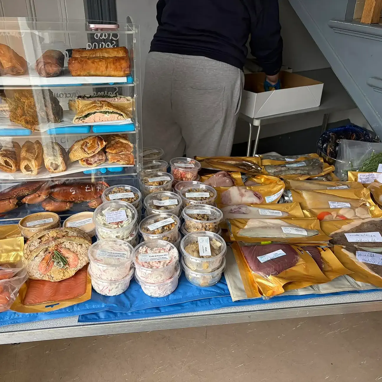 Fish stall at the Sandgate Farmer's Market