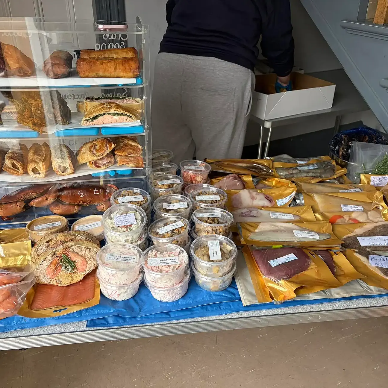 Fish stall at the Sandgate Farmer's Market