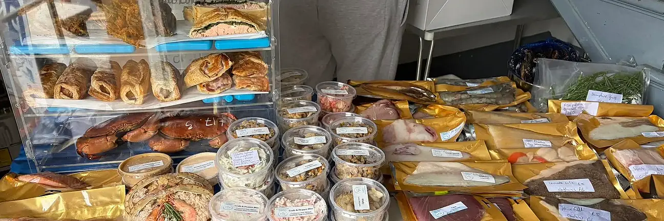 Fish stall at the Sandgate Farmer's Market