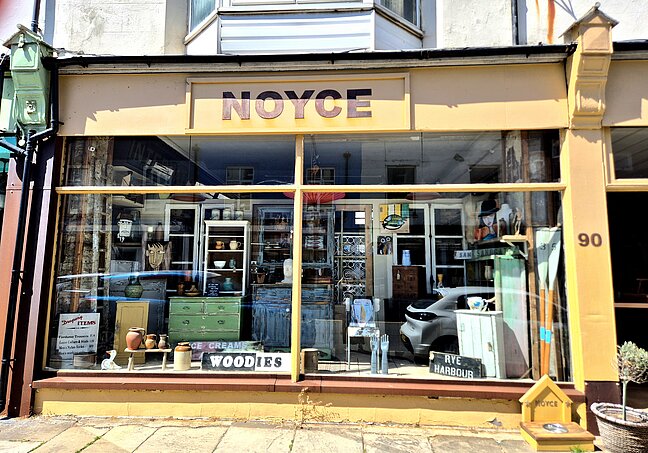 Noyce shop front, on Sandgate high street