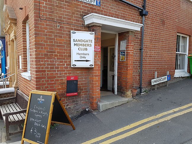 Sandgate members club entrance 