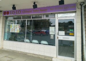 The outside of Lo-Lo Chinese Takeaway in the Golden Valley.